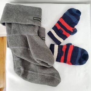 Souris Mini Rain Boot Liners + Fingerless Mittens